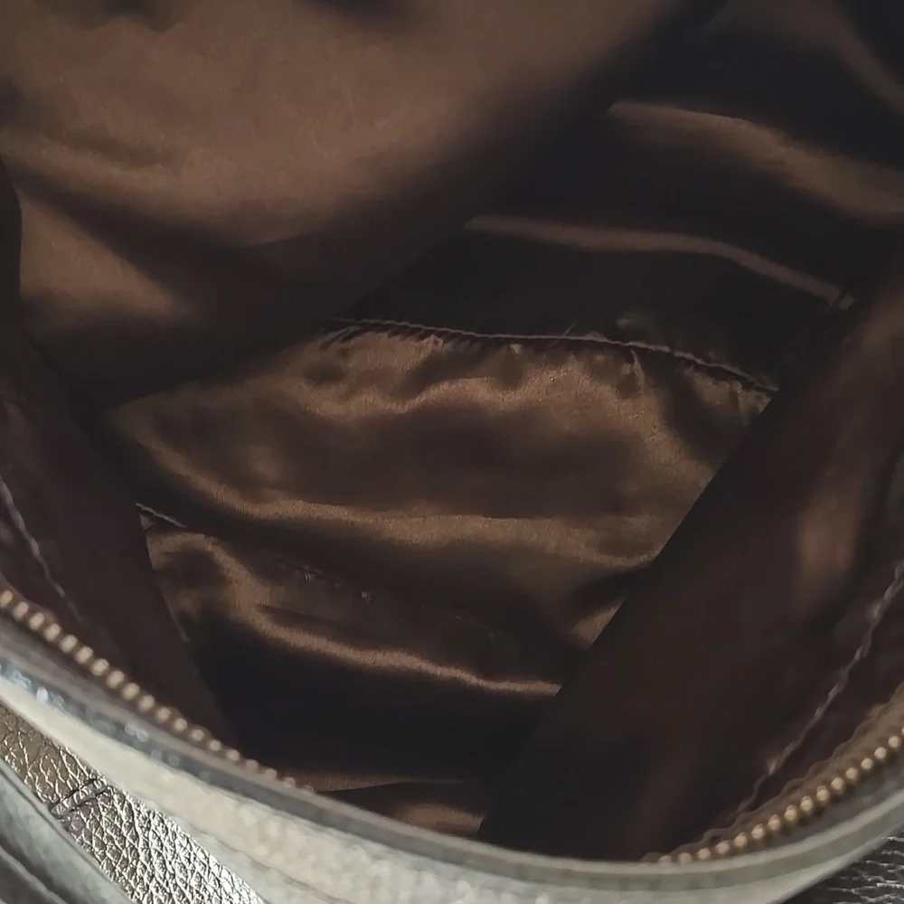 Banana Republic Metallic Leather Hobo Bag - Picture 5 of 8